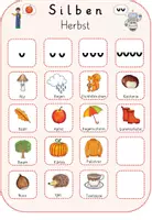 Vorschau - Spiele - Klettmappe: Silben zuordnen (Herbst) - Seite 3