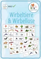 Vorschau - Spiele - Wirbeltiere und Wirbellose - Bingo - Deckblatt
