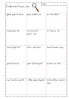 Vorschau - Arbeitsblätter - Kennenlernspiel: Personen-Bingo (erster Schultag) - Seite 3