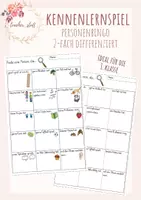 Vorschau - Arbeitsblätter - Kennenlernspiel: Personen-Bingo (erster Schultag) - Deckblatt