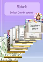 Vorschau - Mal- und Bastelvorlagen - Flipbook Englisch: Bildbeschreibung - Describe a picture (editierbar) - Deckblatt