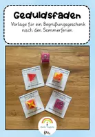 Vorschau - Mal- und Bastelvorlagen - Damit der Geduldsfaden nicht reißt - Bastelvorlagen - Deckblatt