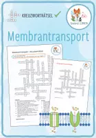 Vorschau - Arbeitsblätter - Membrantransport – Kreuzworträtsel - Deckblatt