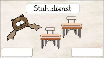 Vorschau - Mal- und Bastelvorlagen - Dienstkarten Fledermausklasse - Seite 3