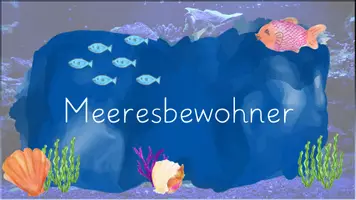 Vorschau - Präsentationen/Tafelbilder - Meeresbewohner - Cliparts und Lesetexte - Seite 1