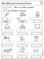 Vorschau - Arbeitsblätter - Silbisches Lesen & Schreiben F - Freebie - Seite 2