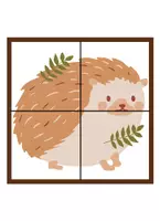 Vorschau - Spiele - Herbstliches Puzzle für den Kindergarten - Feinmotorik - Seite 2