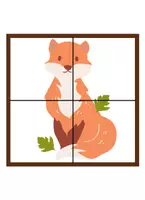 Vorschau - Spiele - Herbstliches Puzzle für den Kindergarten - Feinmotorik - Seite 3