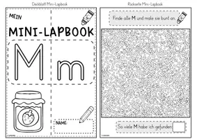 Vorschau - Unterrichtsreihen - Mini-Lapbook | Buchstabe M/m | Buchstabeneinführung - Seite 2