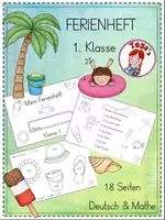 Vorschau - Arbeitsblätter - Sommerferienheft - Klasse 1 - Deckblatt