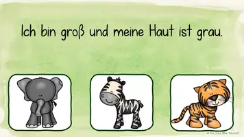 Vorschau - Interaktives Material - Wer bin ich? - Tierrätsel (interaktiv) - Seite 1