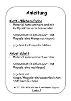 Vorschau - Arbeitsblätter - Menge 20 - SOMMER - Menge legen - Klettaufgaben (TEACCH) - Seite 1