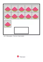 Vorschau - Arbeitsblätter - Menge 20 - SOMMER - Menge legen - Klettaufgaben (TEACCH) - Seite 3