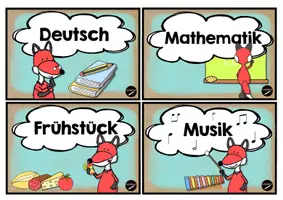 Vorschau - Bildkarten - Tafelkarten | Tagestransparenz Fuchs - Seite 1