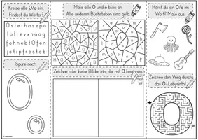 Vorschau - Unterrichtsreihen - Mini-Lapbook | Buchstabe O/o | Buchstabeneinführung - Seite 1