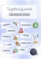 Vorschau - Poster - Tagestransparenz/Tagesplan/Stundenplan Grundschule - Deckblatt