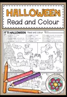 Vorschau - Arbeitsblätter - Halloween - Read and Colour (2-fach differenziert) - Deckblatt