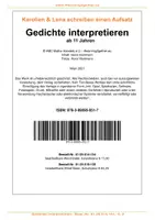 Vorschau - Unterrichtsreihen - Karolien & Lena / Gedichte interpretieren - Seite 1