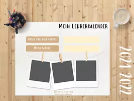 Vorschau - Lehrpläne/Lehrermaterial - Digitaler Lehrerkalender - 2021 2022 - 10 Stunden - Minimalistisch - Seite 1