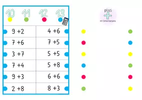 Vorschau - Spiele - Klammerkarten Klasse 1 ZR20 Addition mit Übergang - Seite 2