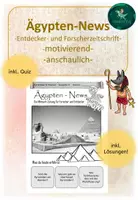 Vorschau - Arbeitsblätter - Ägypten News 8 I Mitmach-Zeitung I Entdecker und Forscher - Deckblatt
