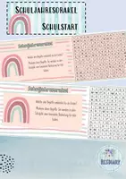 Vorschau - Mal- und Bastelvorlagen - Schuljahresorakel Schulstart nach den Sommerferien (Geschenk) - Deckblatt