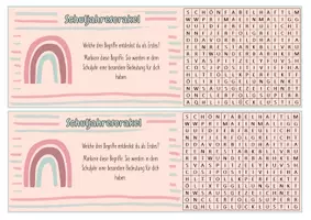 Vorschau - Mal- und Bastelvorlagen - Schuljahresorakel Schulstart nach den Sommerferien (Geschenk) - Seite 2