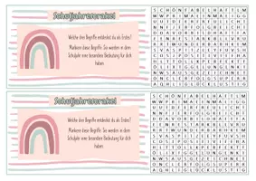 Vorschau - Mal- und Bastelvorlagen - Schuljahresorakel Schulstart nach den Sommerferien (Geschenk) - Seite 3