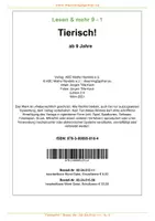 Vorschau - Unterrichtsreihen - Tierisch! lesen & mehr - Lesetraining - Seite 2