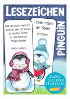Vorschau - Mal- und Bastelvorlagen - Lesezeichen Pinguinklasse Schulanfang - Deckblatt