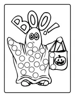 Vorschau - Mal- und Bastelvorlagen - Dot Marker Halloween (auch für Fingerfarben geeignet) GRATIS - Seite 1