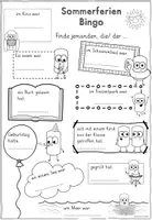 Vorschau - Arbeitsblätter - Sommerferien Bingo (Chalkys) - Seite 1