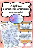 Vorschau - Arbeitsblätter - Adjektive - Eigenschaften umschreiben - Deckblatt