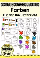 Vorschau - Arbeitsblätter - Wortschatzkärtchen - Farben DaZ/DaF - Deckblatt
