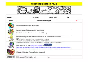 Vorschau - Arbeitsblätter - WOCHENPLANARBEIT für ein ganzes Schuljahr – WoPla 2/20 - Deckblatt