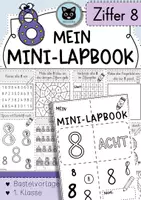 Vorschau - Unterrichtsreihen - Mini-Lapbook | Ziffer 8 | Zifferneinführung - Deckblatt