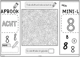 Vorschau - Unterrichtsreihen - Mini-Lapbook | Ziffer 8 | Zifferneinführung - Seite 3