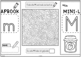 Vorschau - Unterrichtsreihen - Mini-Lapbook | Buchstabe M/m | Buchstabeneinführung - Seite 3