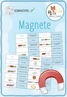 Vorschau - Stationenlernen - Magnete & Magnetismus – Domino Spiel - Deckblatt