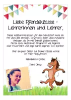 Vorschau - Mal- und Bastelvorlagen - Pferdeklasse Materialpaket Schulanfang - Seite 1
