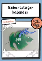 Vorschau - Mal- und Bastelvorlagen - Geburtstagskalender (Klassenraumdeko) - Deckblatt
