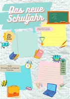 Vorschau - Arbeitsblätter - Das neue Schuljahr (Vorlage zur Reflexion und Erhebung von Erwartungen von und Wünschen für das neue Schuljahr) - kostenlos - Deckblatt