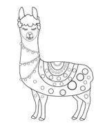 Vorschau - Mal- und Bastelvorlagen - Dot Marker Lama (auch für Fingerfarben geeignet) - Seite 3