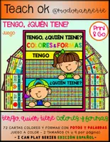 Vista previa - Juegos / Gamificación - I CAN PLAY Series I HAVE WHO HAS COLORES & FORMAS ESPAÑOL - Portada