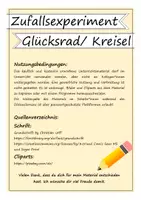 Vorschau - Arbeitsblätter - Glücksrad (Kreisel) - Arbeitsblätter - Seite 1