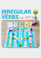 Vista previa - Unidades / Secuencias / Situaciones de Aprendizaje - Irregular Verbs Board Game - Portada