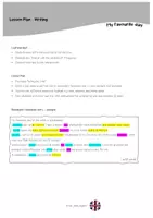 Vorschau - Stundenentwürfe - Writing task - my favourite day - Seite 1