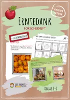 Vorschau - Arbeitsblätter - Ernte und Erntedank - Forscherheft - Deckblatt