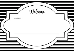 Vorschau - Bildkarten - 🇬🇧🇺🇸 "Welcome"-Klassenzimmertürschild 🇬🇧🇺🇸 - Seite 1