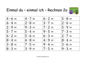 Vorschau - Spiele - Einmal du und einmal ich Rechnen - Seite 3